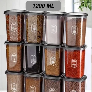 Food/Spice Containers Airtight Food Storage Container-Stackable-BPA FREE+Lids