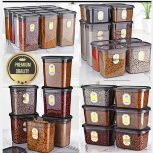 6/12 x Cereal Containers Airtight Food Storage Container-Stackable-BPA FREE+Lids