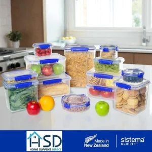 Sistema Klip It Clear Rectangle Leak Proof Food Storage Container BPA Free Box